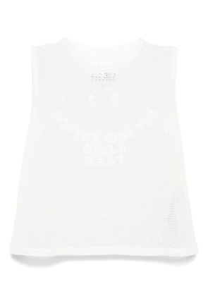 MM6 Maison Margiela mesh tank top - White
