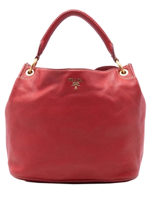Prada Pre-Owned 2000-2025 Vitello Daino hobo bag - Red