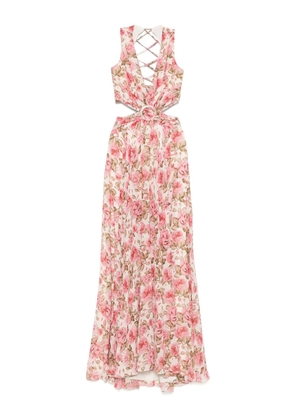 NISSA floral-print dress - Neutrals