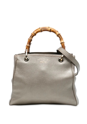 Gucci Pre-Owned 2016-2025 Small Calfskin Bamboo Shopper satchel - Gold