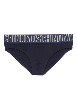 Moschino logo-waistband briefs - Blue