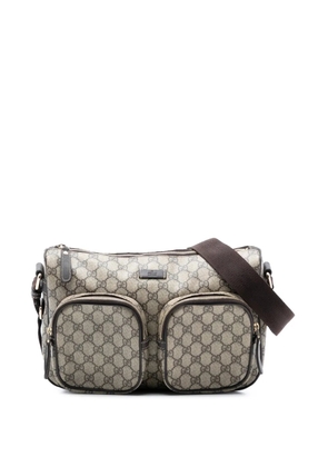 Gucci Pre-Owned 2016-2025 GG Supreme Double Pocket crossbody bag - Brown