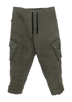 Yohji Yamamoto striped trousers - Grey