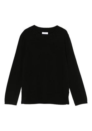 Barba round-neck ribbed-knit jumper - Black
