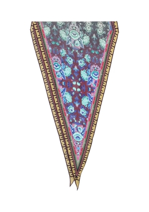 Pierre-Louis Mascia Aloeuw floral-print scarf - Brown