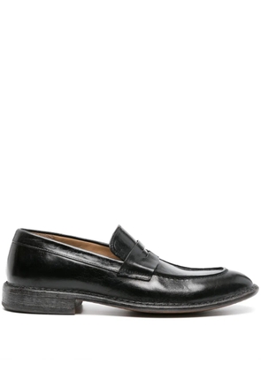 Moma leather penny loafers - Black