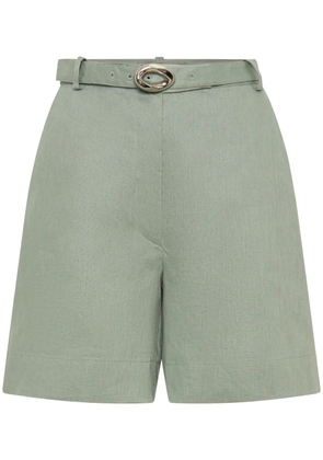 Nicholas Lavinia linen shorts - Green