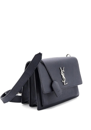 Saint Laurent Pre-Owned Sunset Satchel Leather Medium crossbody bag - Blue