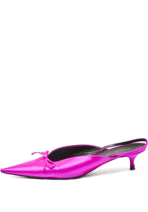 Balenciaga Pre-Owned 40mm satin mules - Pink
