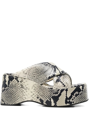 Paris Texas Vicky wedge sandals - Neutrals