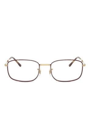 Ray-Ban metal rectangle glasses - Brown