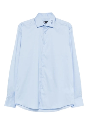 Karl Lagerfeld logo-embroidered shirt - Blue