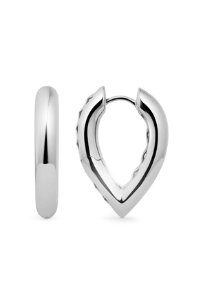 Engelbert 18K white gold teardrop earrings - Silver