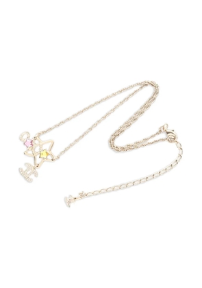 CHANEL Pre-Owned 1986-1988 star-pendant necklace - Gold