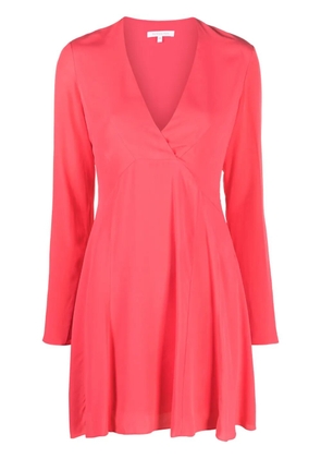 Patrizia Pepe long-sleeve flared panelled dress - Pink