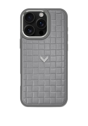 VELANTE leather iPhone 16 Pro Max phone case - Grey