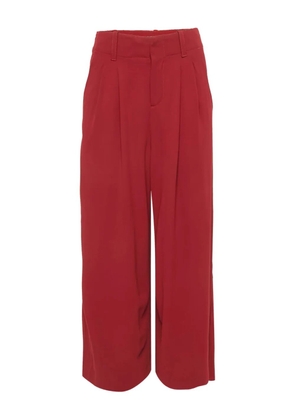 alice + olivia pleated wide-leg trousers - Red
