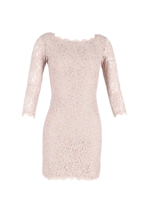 Diane Von Furstenberg Vintage Zaria lace mini dress - Pink