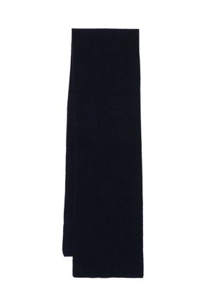 Sunspel cashmere ribbed scarf - Blue