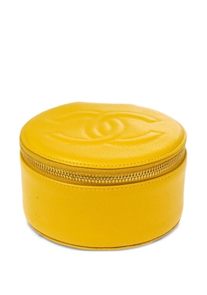 CHANEL Pre-Owned 1995 CC logo jewelry case - Yellow