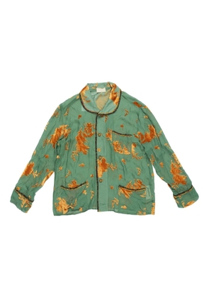 COMMUNS silk shirt - Green