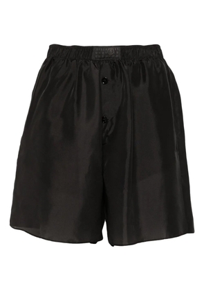 MM6 Maison Margiela silk shorts - Black