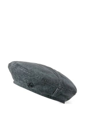 Maison Michel logo-plaque hat - Grey