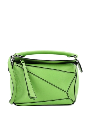 Loewe Pre-Owned Puzzle Bag Leather Mini crossbody bag - Green