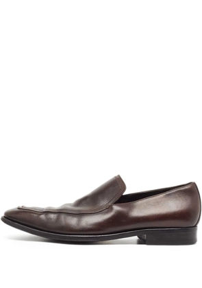 Gucci Pre-Owned leather loafers - Brown