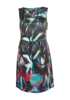 Emporio Armani Pre-Owned sleeveless print mini dress - Black