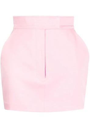 Alex Perry high-waisted satin-finish skirt - Pink
