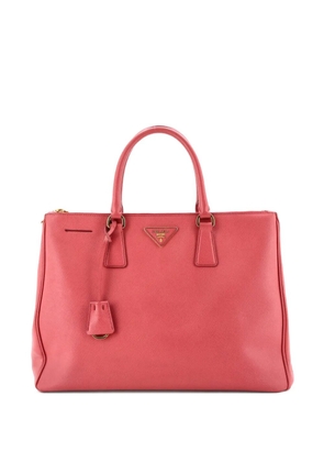 Prada Pre-Owned Double Zip Lux Saffiano Leather Large tote bag - Pink