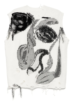 JNBY jacquard vest - White