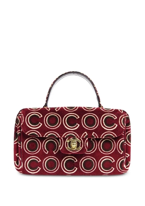 CHANEL Pre-Owned 2002 Coco velvet tote bag - Red