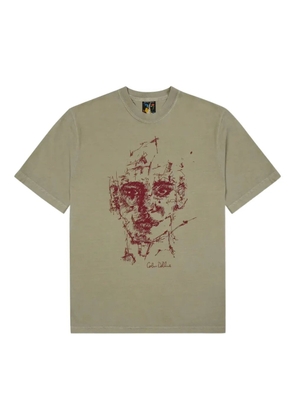 KidSuper face-graphic cotton T-shirt - Brown