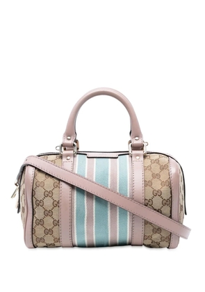 Gucci Pre-Owned 2016-2025 Small GG Canvas Web Joy Boston Bag satchel - Brown