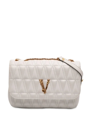 Versace Pre-Owned 2019 Nappa Leather Virtus V crossbody bag - White