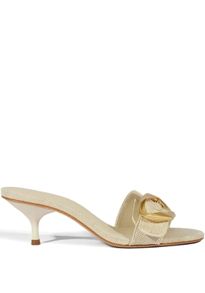 Schutz 55mm Olga buckle heeled sandals - Neutrals