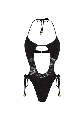 Amir Slama x Jade Picon cut-out tie swimsuit - Black