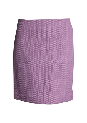 Bottega Veneta Pre-Owned quilted leather mini skirt - Purple