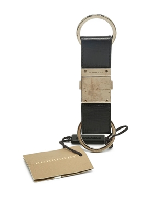 Burberry Pre-Owned leather keyring - Black