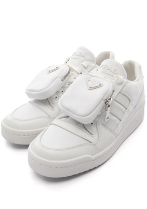 Prada Pre-Owned x Adidas Re-Nylon pouch-detail sneakers - White