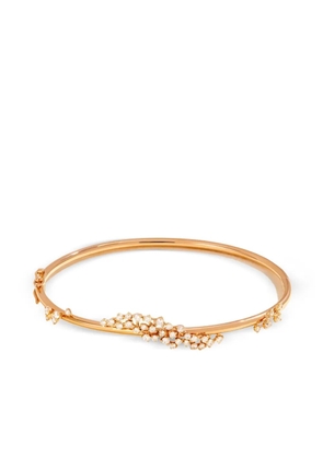 Ananya 18K rose gold Scatter Floating diamond bangle - Pink