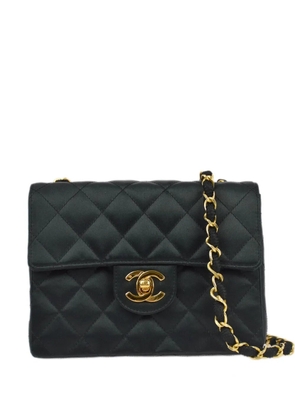 CHANEL Pre-Owned 1990 mini Classic Square Flap 17 shoulder bag - Black
