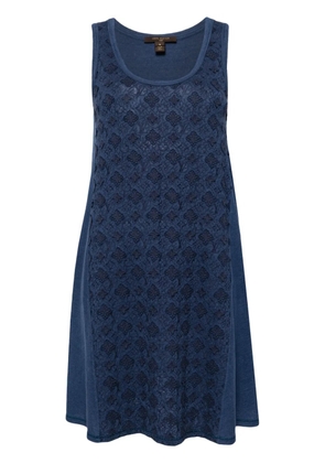 Louis Vuitton Pre-Owned 1990-2000 logo-embroidered midi dress - Blue