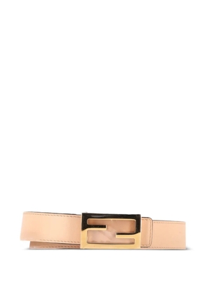 Fendi Pre-Owned FF buckle leather belt - Neutrals