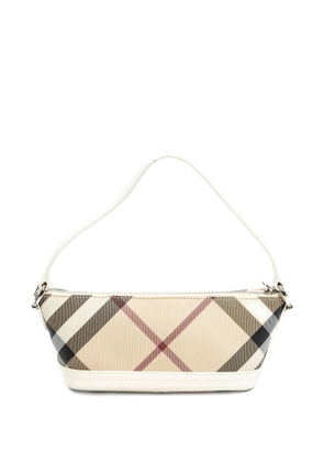 Burberry Pre-Owned check-pattern shoulder bag - Neutrals