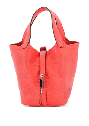 Hermès Pre-Owned Picotin Lock Bag Clemence PM bucket bag - Red