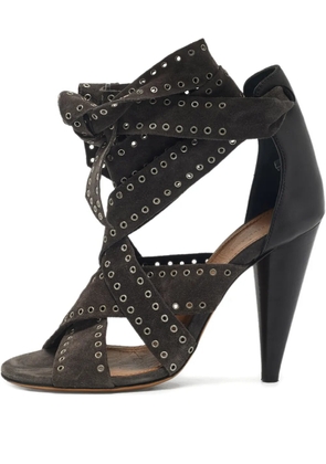 Isabel Marant Vintage Anaid eyelet wrap sandals - Brown