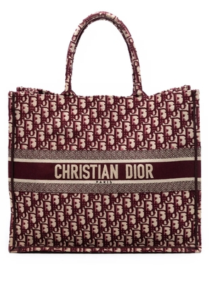 Christian Dior Pre-Owned 2019 Large Oblique Embroidered Canvas Book tote bag
